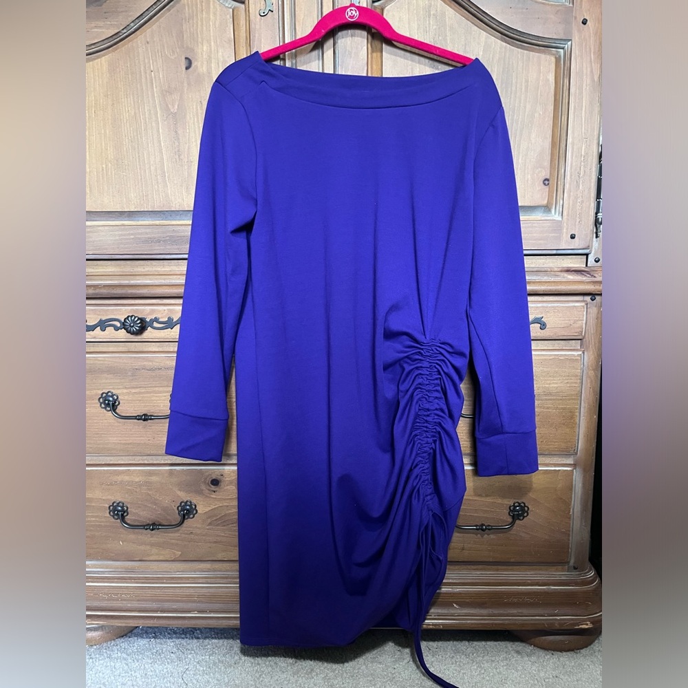 LIKE NEW Kate & Mallory Long Sleeve Cinched Midi Dress